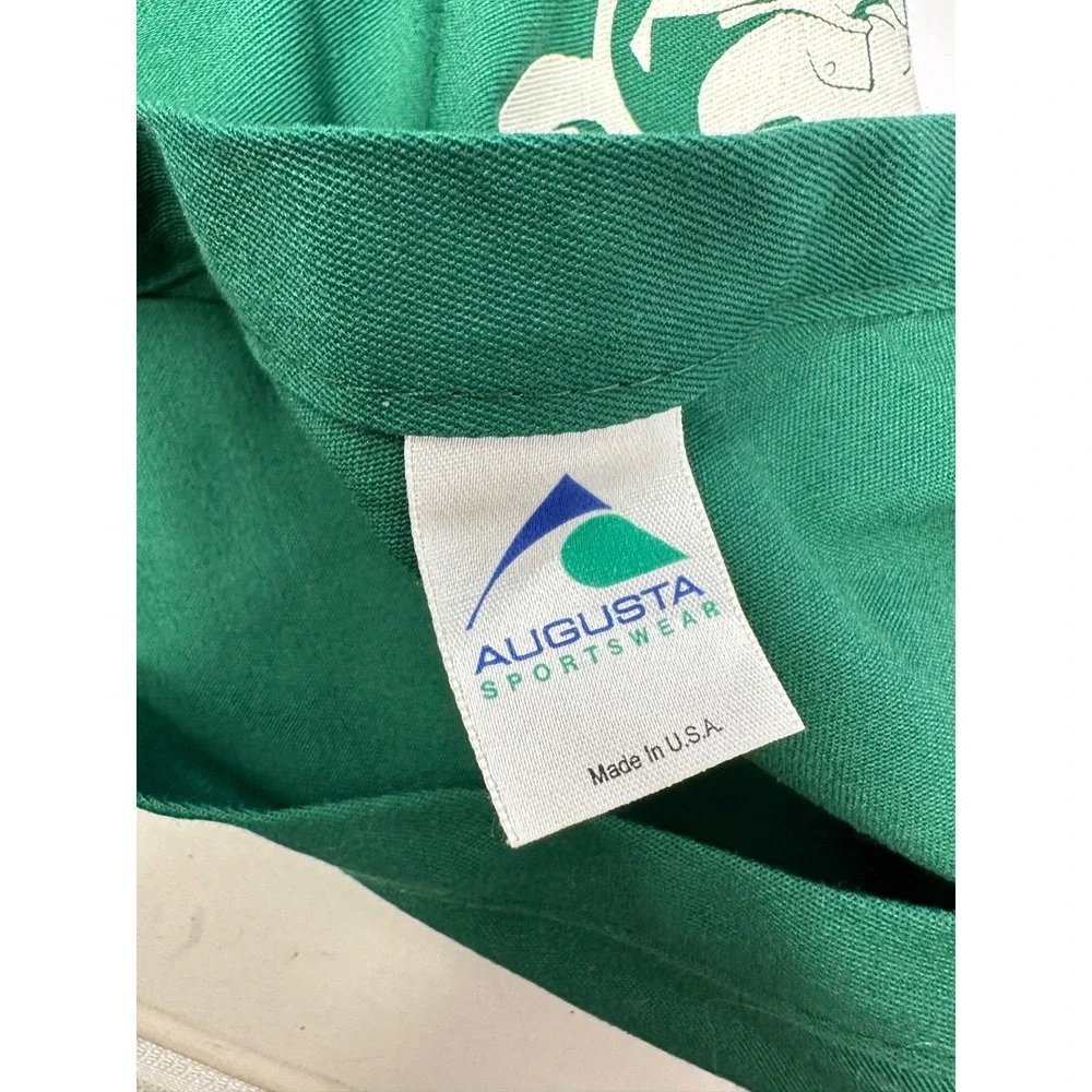 Rare Vintage Enchanted Forrest Green Adjustable Apron Augusta Sportswear USA P9